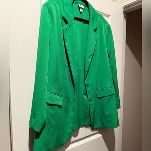 Green Oversized Blazer